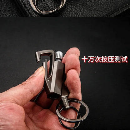 Portable Camping Match Keychain – Metal Fuel Lighter Tool