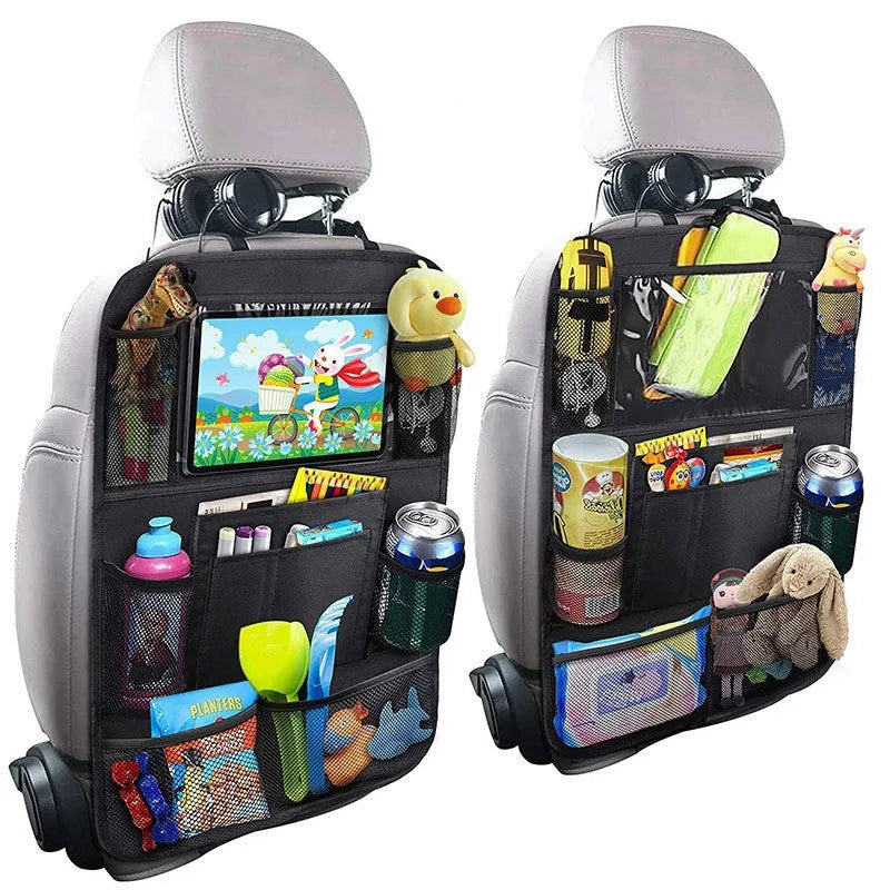 Car Seat Back Organizer with Tablet Holder Storage