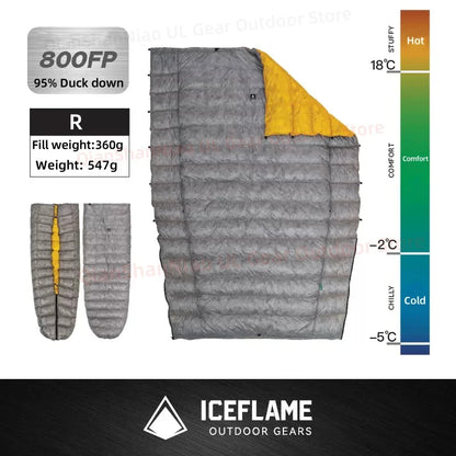 Ultralight Down Camping Quilt – Warm & Packable Comfort
