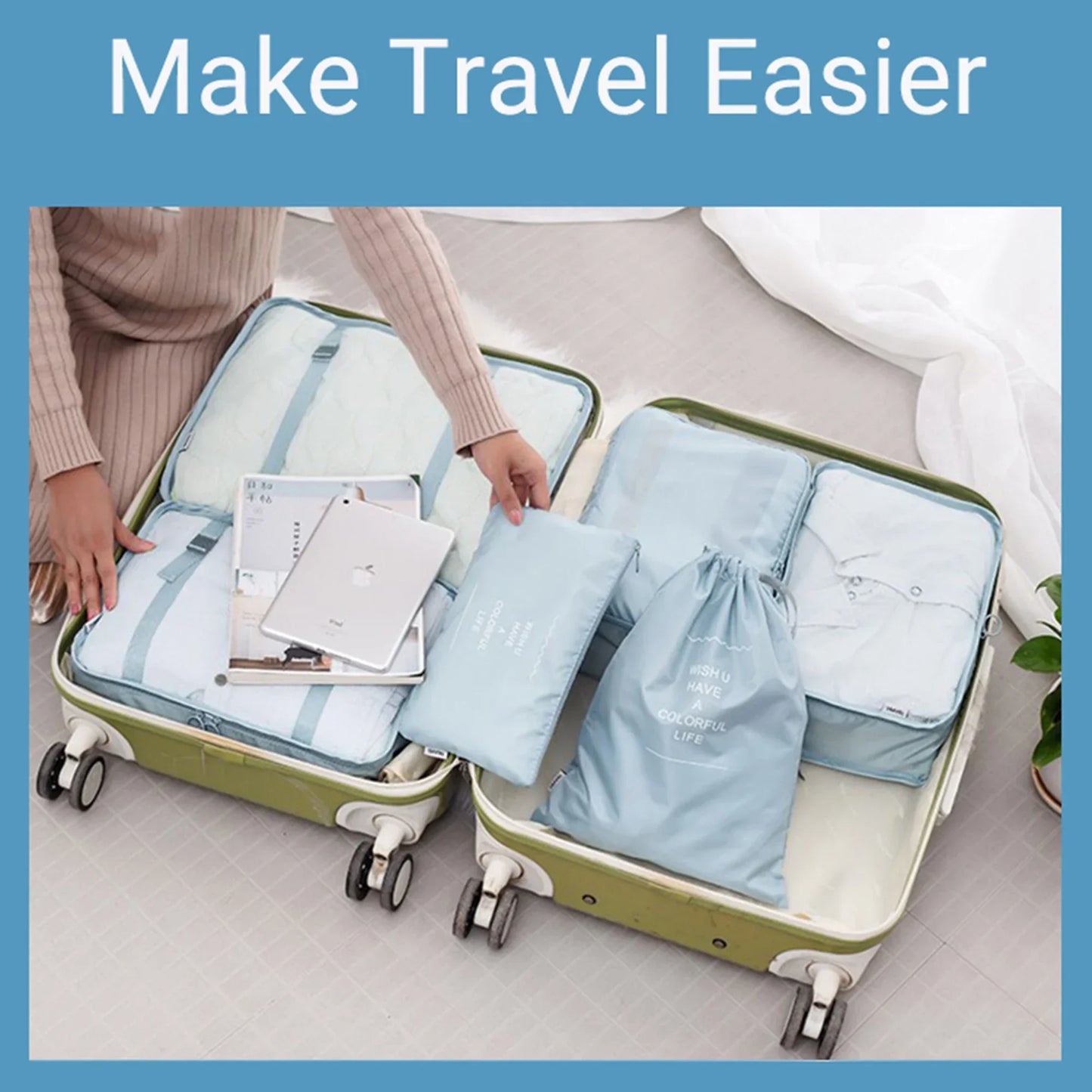 Packing Cubes Set – Organize Luggage & Save Space
