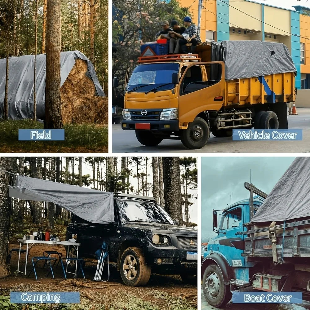 Thickened Sunshade Tarpaulin – Waterproof & UV Protection