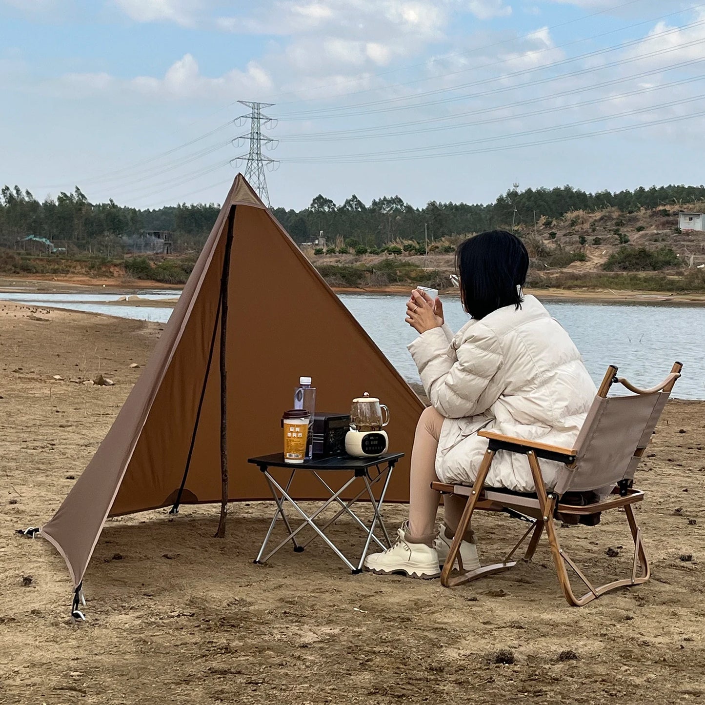 Ultralight Camping Stove Windscreen – Wind & Privacy Shield