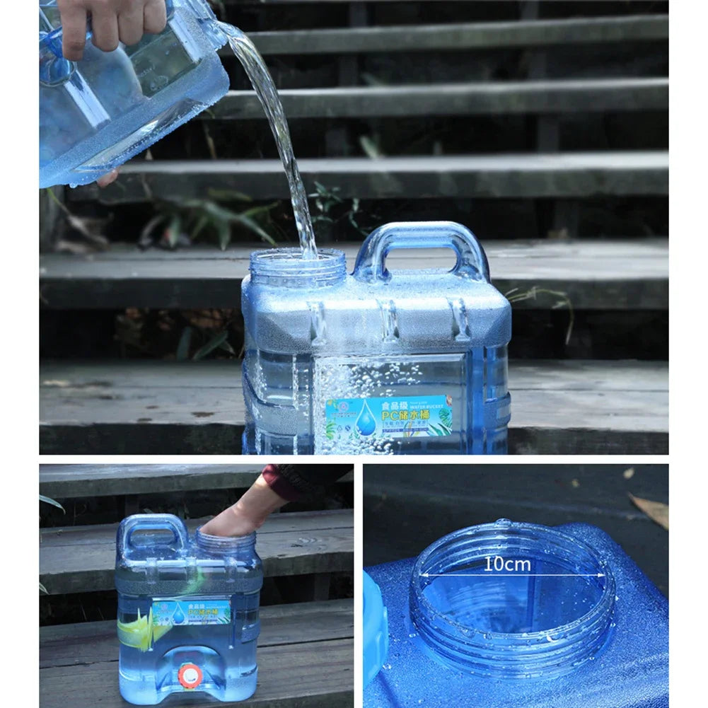 Camping Water Container with Faucet for Easy Pouring