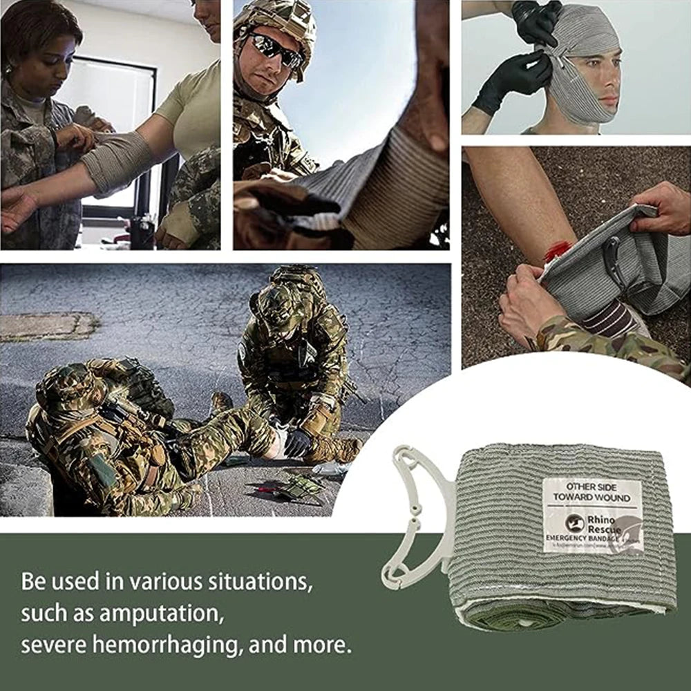 Emergency Pressure Bandage for Fast Bleeding Control