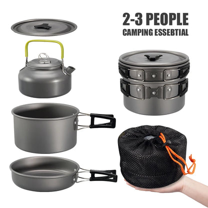 Camping Cookware Set for Easy Outdoor Meals