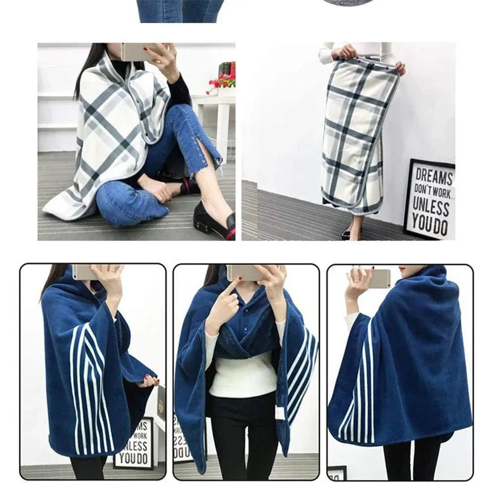 Travel Blanket Shawl – Soft Warm Outdoor Comfort
