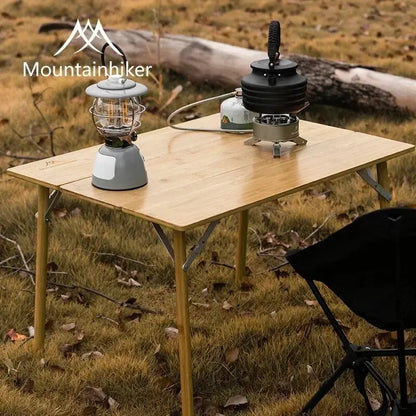 Portable Bamboo Folding Camping Table for Easy Outdoor Dining