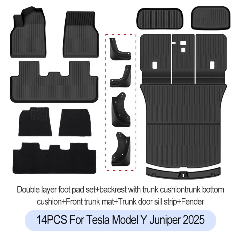 Tesla Model Y Floor Mats 2025 Waterproof Full Protection