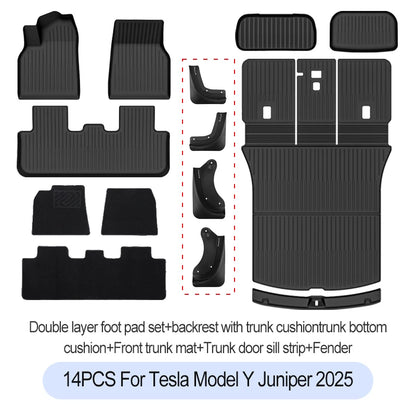 Tesla Model Y Floor Mats 2025 Waterproof Full Protection