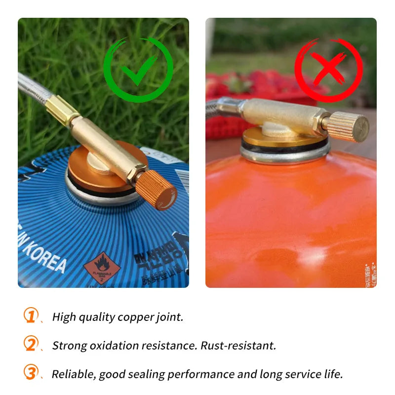 TARKA 3-Head Gas Stove – Portable Camping Burner 5800W