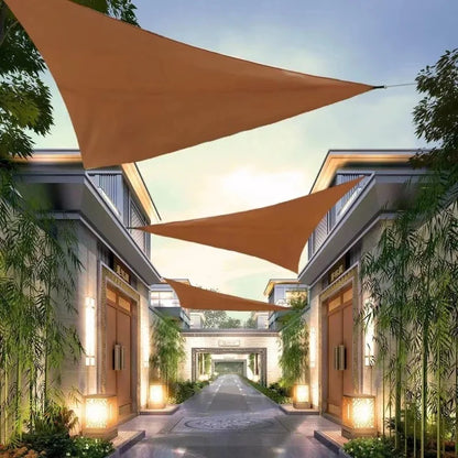 Triangle Sun Shade Sail Waterproof UV Protection Canopy