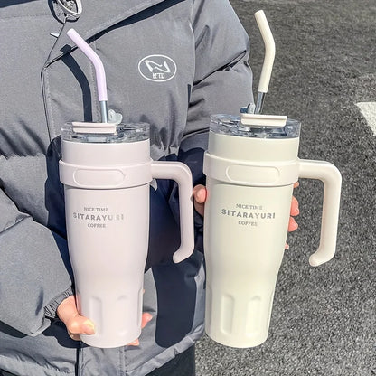 Large Insulated Stainless Steel Water Cup – Keeps Drinks Hot & Cold