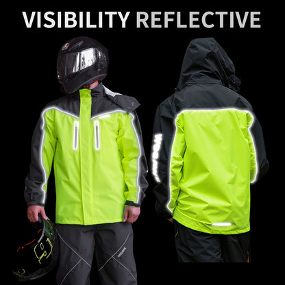 Waterproof Raincoat with Reflective Storm Protection