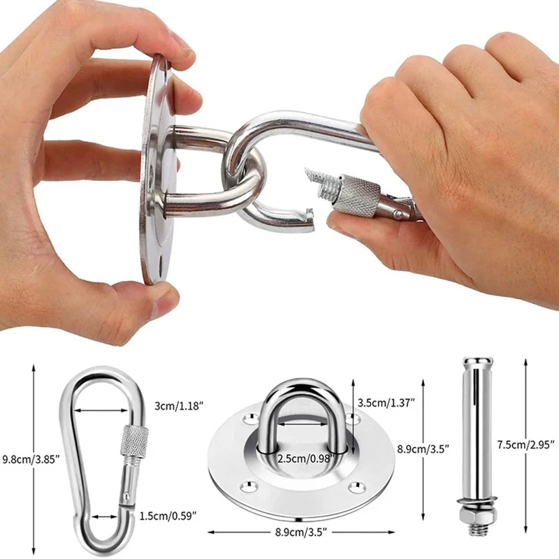 Stainless Steel Hammock Ceiling Hook – Strong & Durable Mount