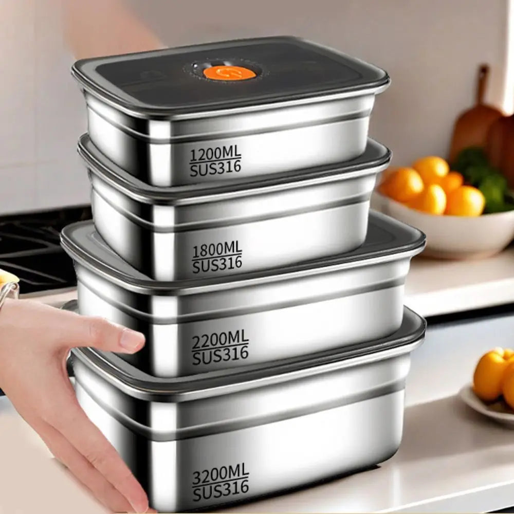Stainless Steel Camping Lunch Box Leakproof & Durable