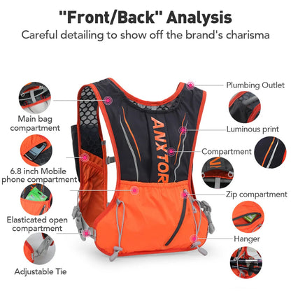 Running Hydration Vest 5L Lightweight Trail Backpack
