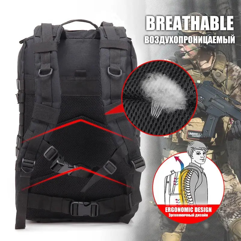 Tactical Hiking Backpack for Organized Outdoor Gear