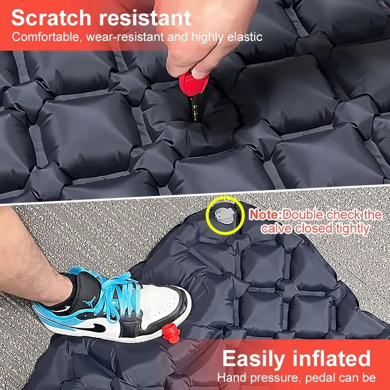 Ultralight Inflatable Sleeping Pad for Comfortable Camping