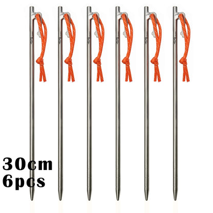 Titanium Tent Stakes for Strong Windproof Camping