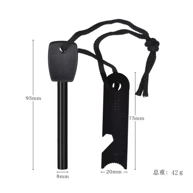 Waterproof Flint Fire Starter Rod for Outdoor Survival