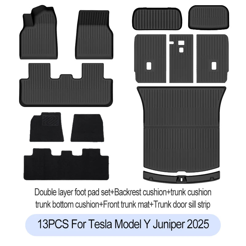 Tesla Model Y Floor Mats 2025 Waterproof Full Protection