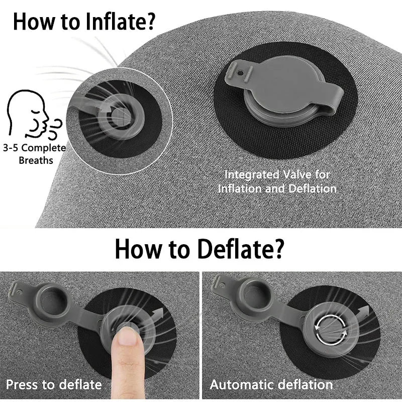 Ultralight Inflatable Pillow for Camping & Travel Comfort