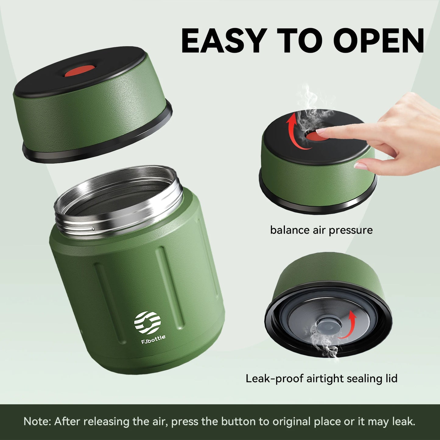 500ml Insulated Food Thermos Jar Leakproof with Spoon