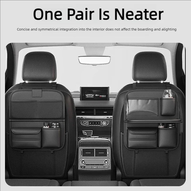 Car Seat Back Organizer with Foldable Table