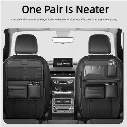 Car Seat Back Organizer with Foldable Table