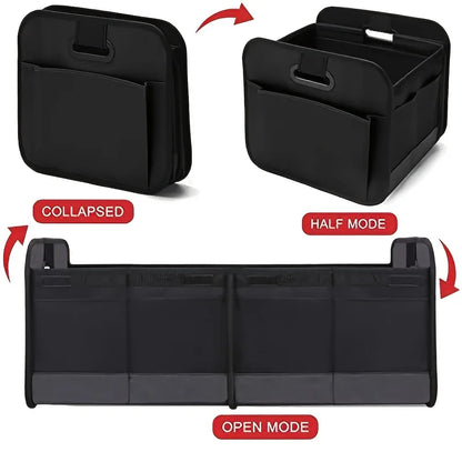 Collapsible Car Trunk Organizer with Multi Compartments