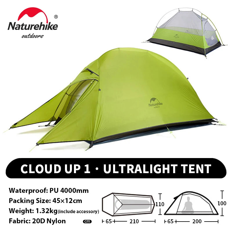 Ultralight Camping Tent Waterproof 2 Person Hiking Shelter