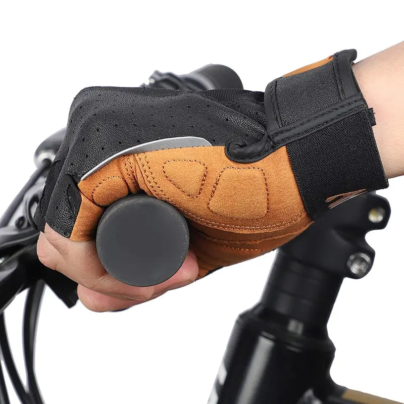 Half Finger Cycling Gloves for Men & Women – Shock Absorbing Comfort