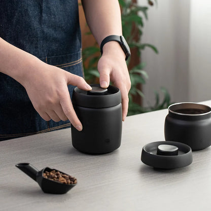 Vacuum Sealed Coffee Canister Keeps Food Fresh Longer
