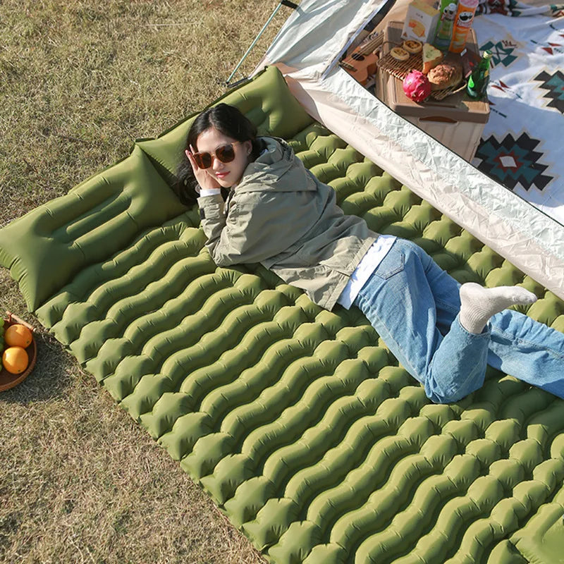 Camping Inflatable Sleeping Mat Lightweight Comfort Pad