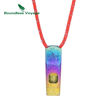 Titanium Survival Whistle – 120dB Emergency Safety Tool