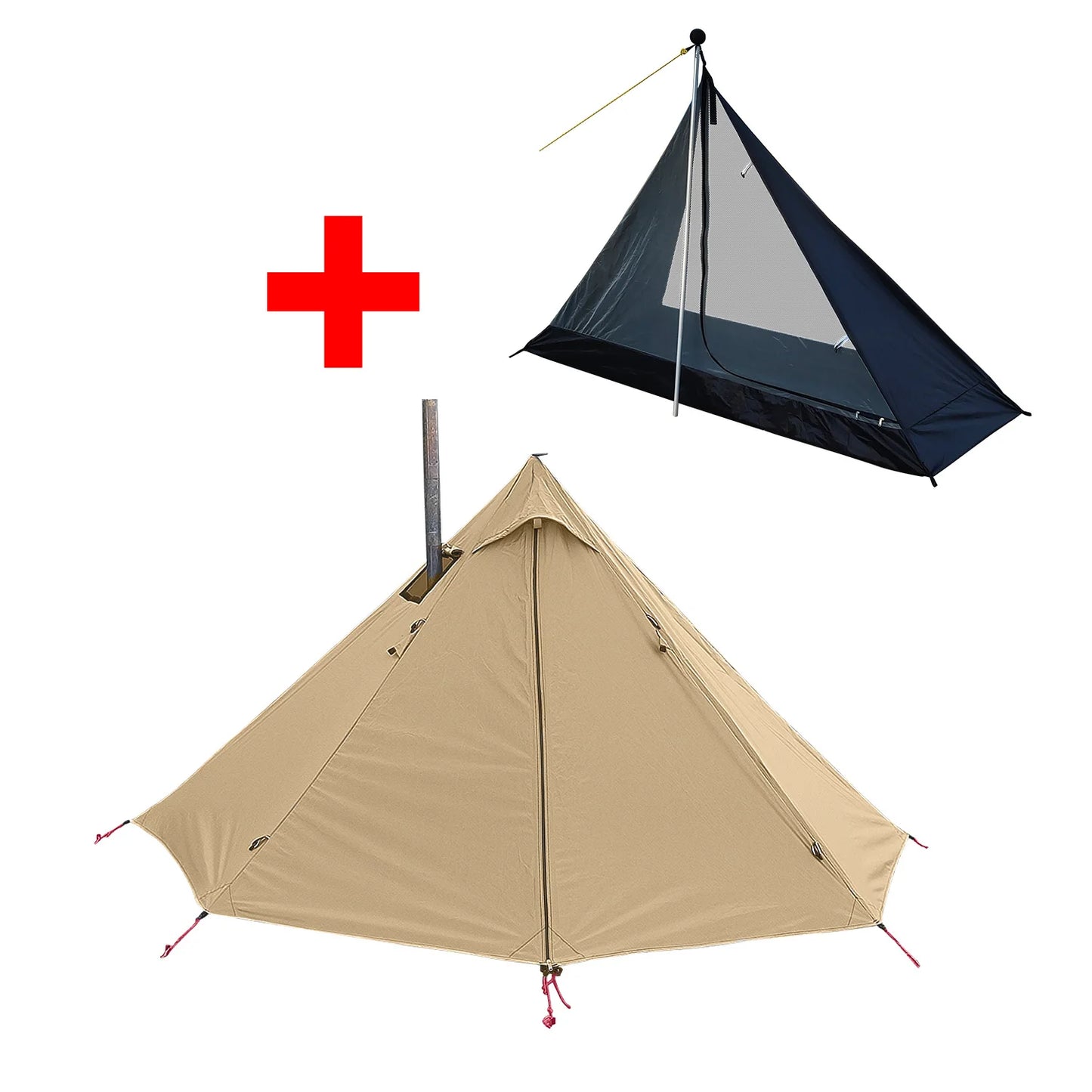 Hot Tent with Stove Jack Ultralight 1 Person Shelter