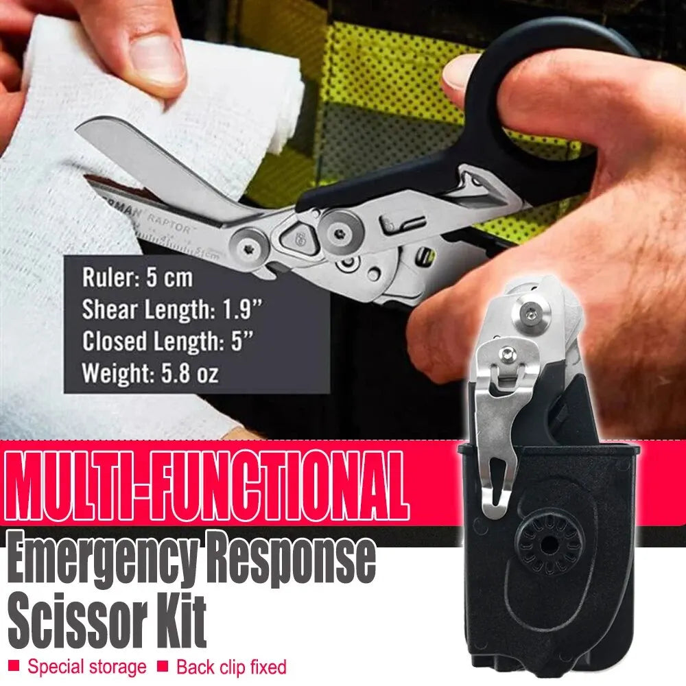 Emergency Trauma Shears with Glass Breaker & Holster