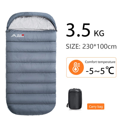 Extra Wide Camping Sleeping Bag for Comfort & Warmth