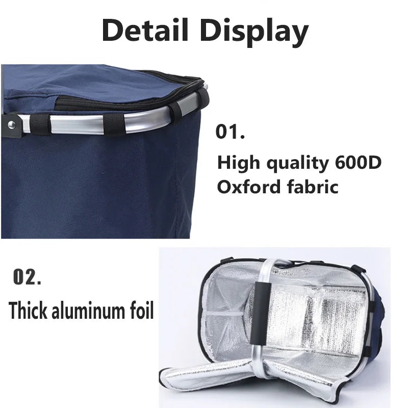 Portable Folding Insulated Picnic Basket – Keep Food Fresh