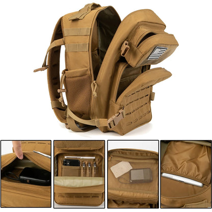 25L Tactical Backpack Durable MOLLE Hiking Pack