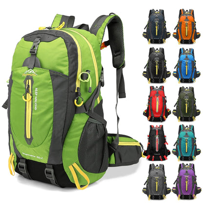 40L Lightweight Hiking Backpack with Water Resistance