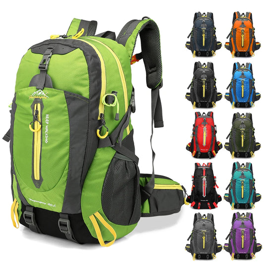 40L Lightweight Hiking Backpack with Water Resistance