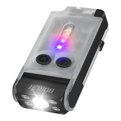 EDC LED Flashlight Rechargeable Multi-Function Safety Light
