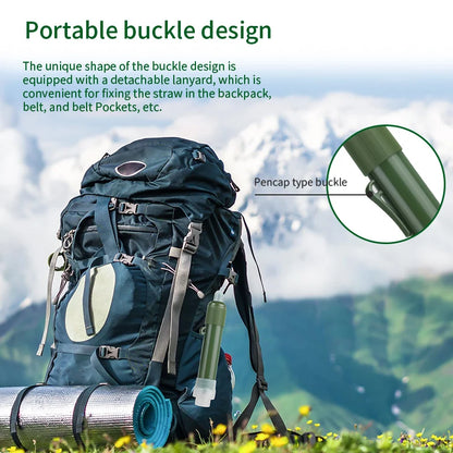 Mini Carbon Survival Water Purifier Filter Straw – Safe Drinking Outdoors