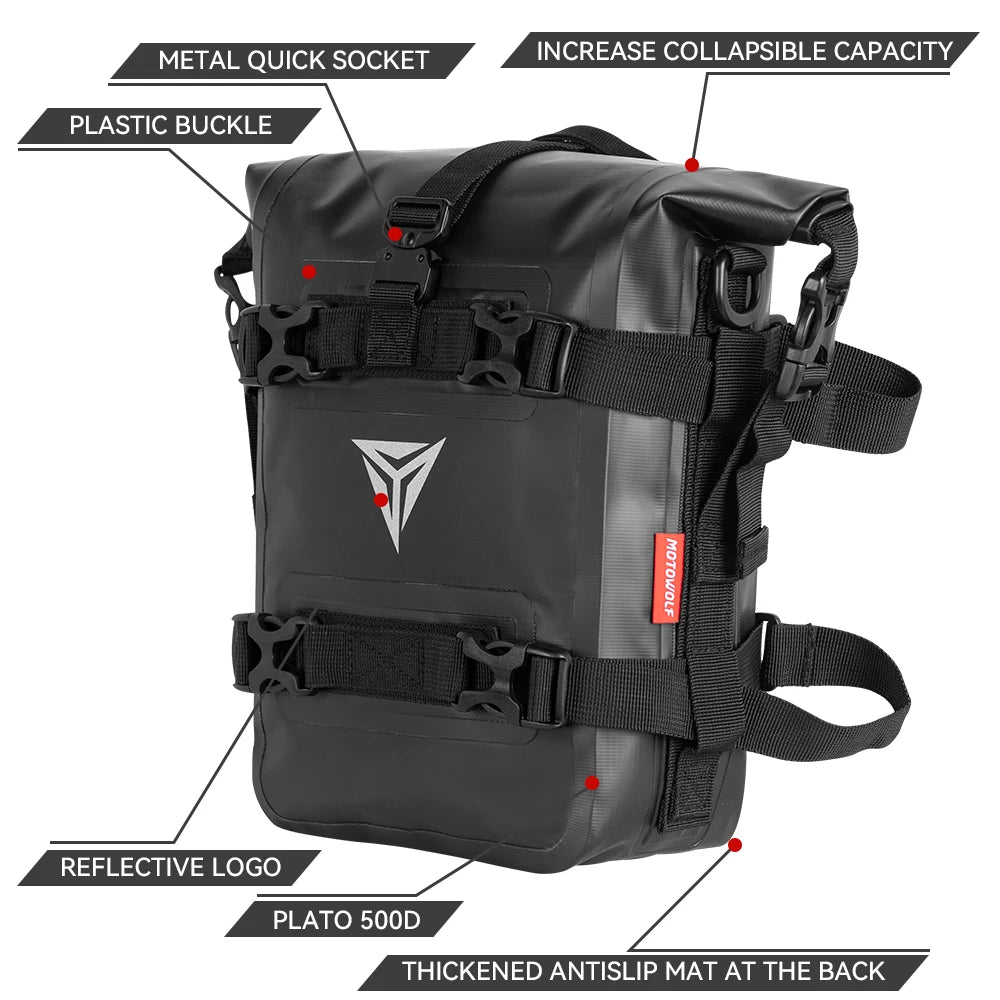 Waterproof Motorcycle Tool Bag 8L – Secure & Durable Storage