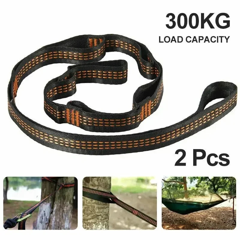 Reinforced Hammock Straps – Heavy-Duty Outdoor Support