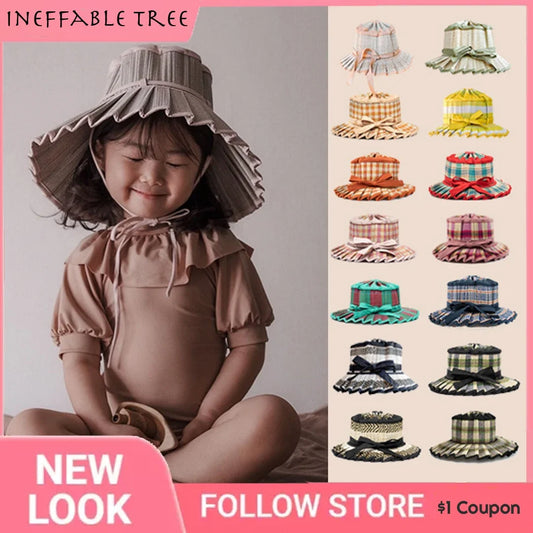 Foldable Straw Sun Hat for Kids & Adults – UV Protection
