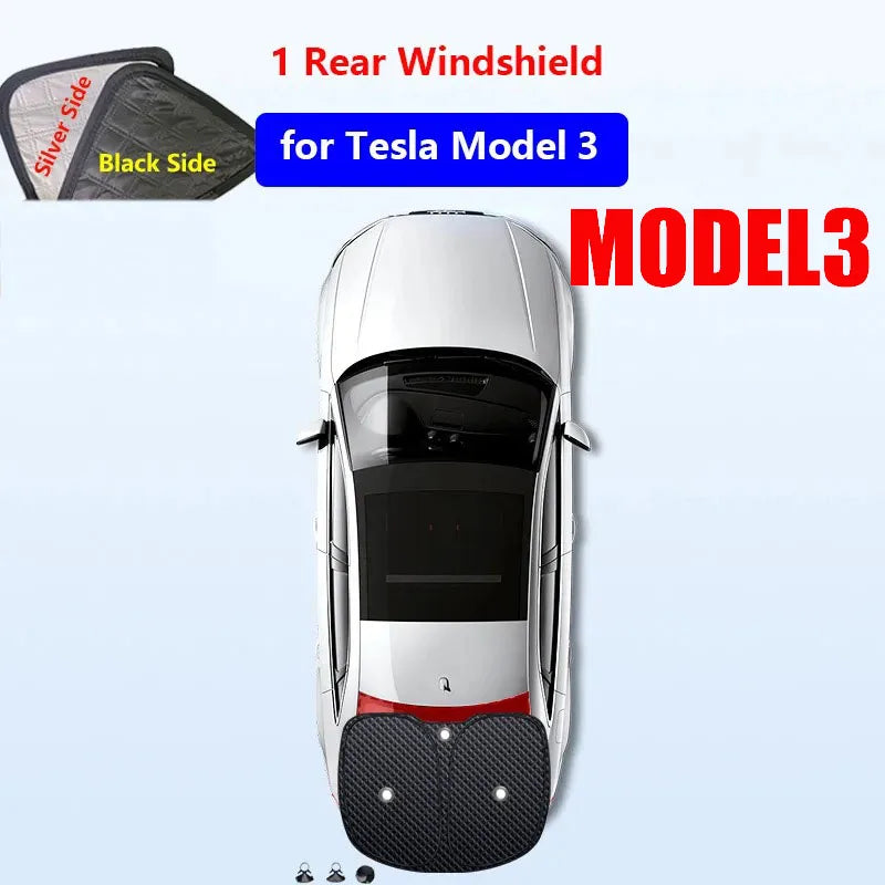 Tesla Window Sunshade – UV Protection for Front & Rear