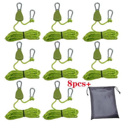 Adjustable Camping Rope Pulley – Secure Tent Setup