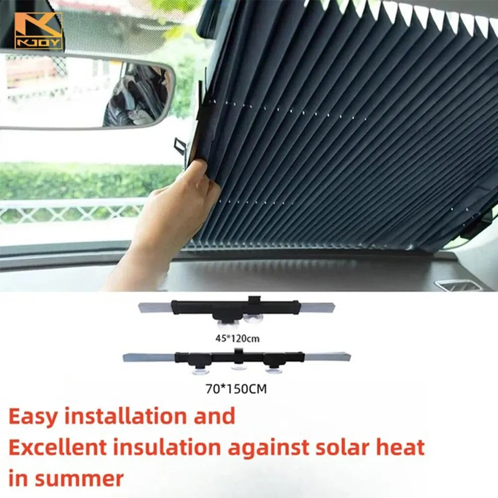 Retractable Car Sunshade – UV Protection & Heat Block